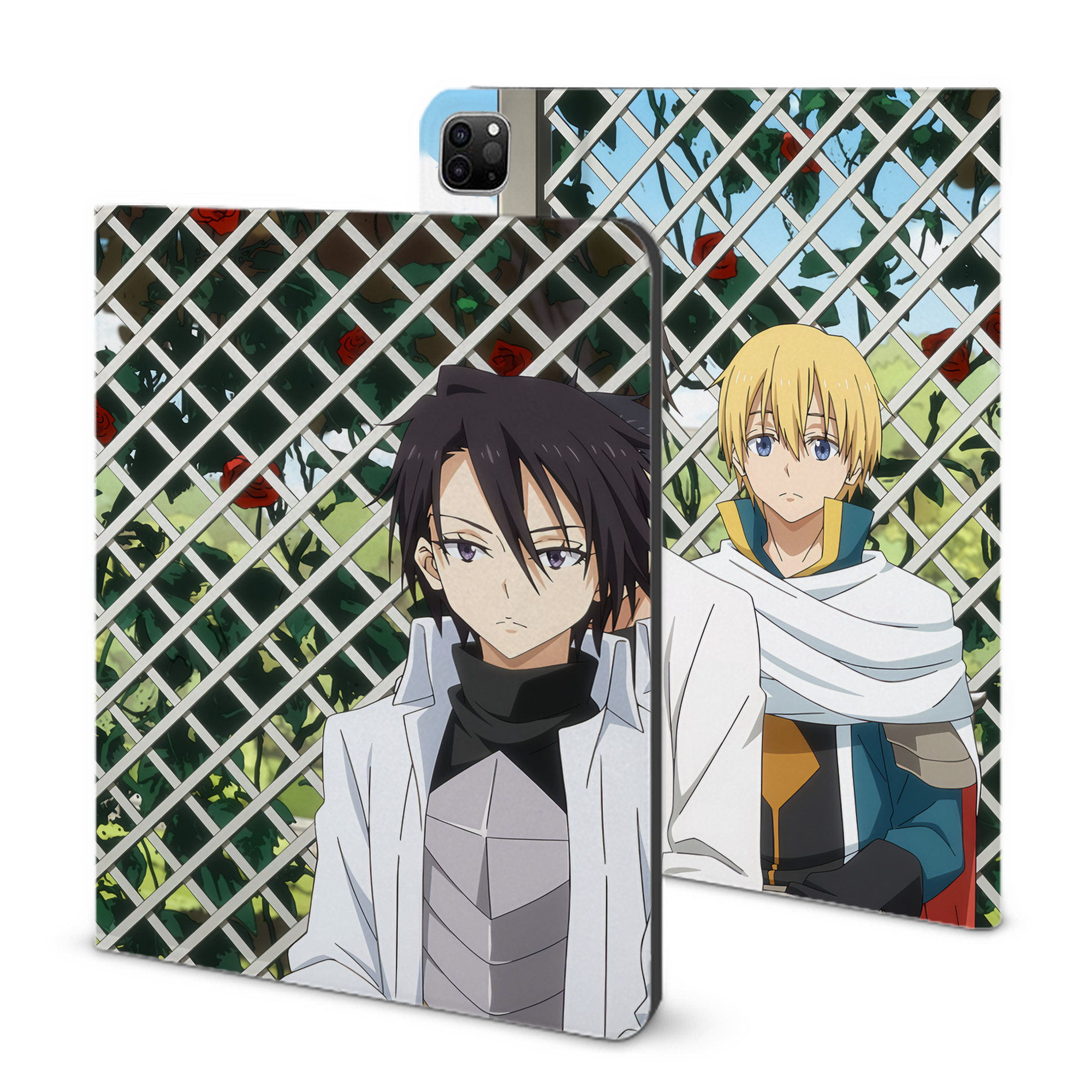 （画像用） 転スラ Regarding Reincarnated to Slime IPad ケース ブック型 PUレザー TPU 耐衝撃 軽量 薄型 ペン収納なし 全面保護 IPad 各モデル対応